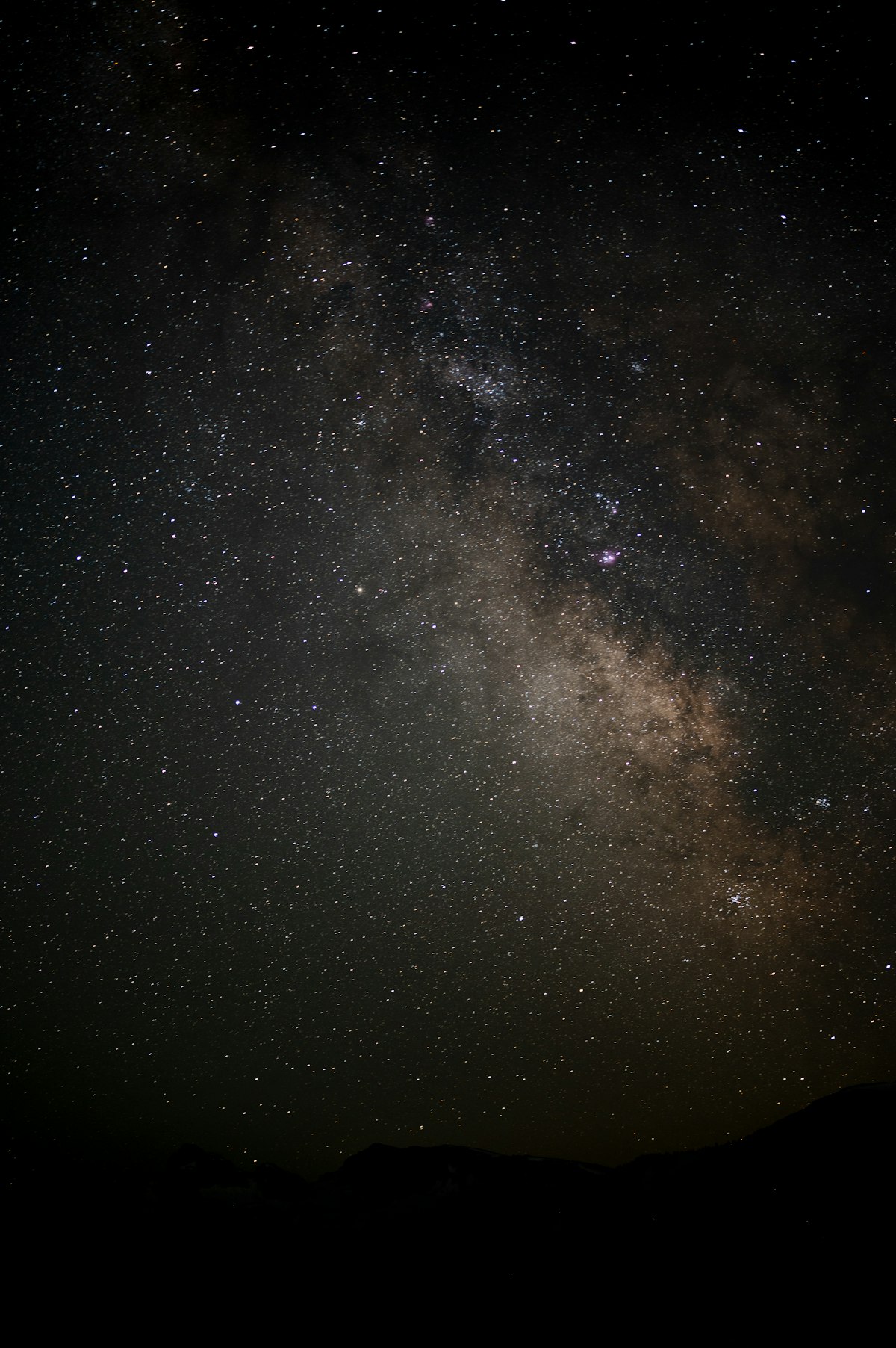 Milky Way stretching across a dark night sky